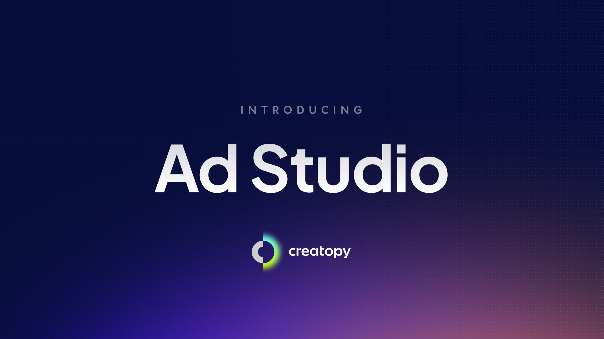 Ad Studio – Launch campaign